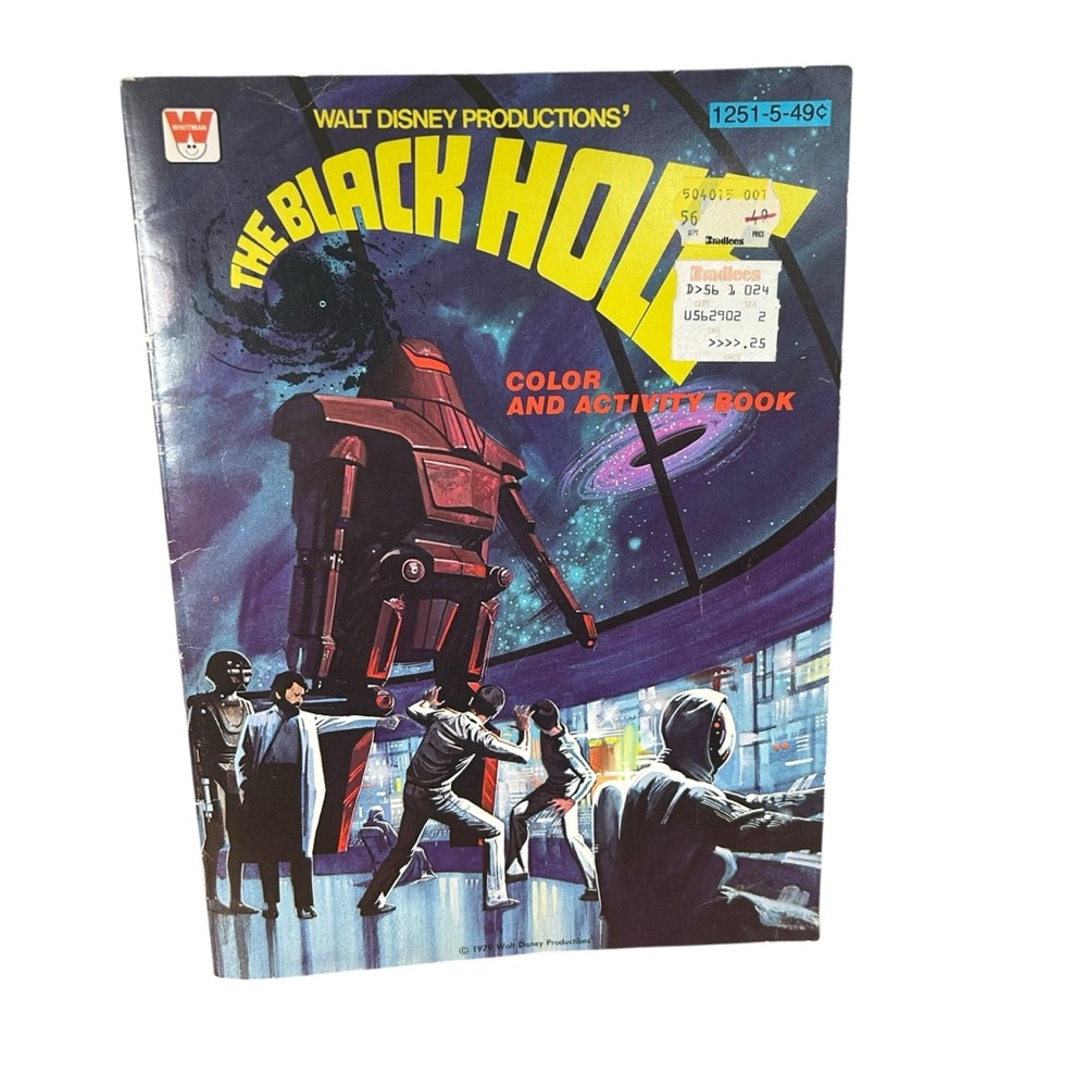 The Black Hole Color and Activity Book 1979 Whitman Walt Disney UNTOUCHED PAGES